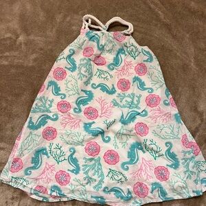 Tommy Bahama Kids Dress with Pink and Teal Floral Print 3-4T